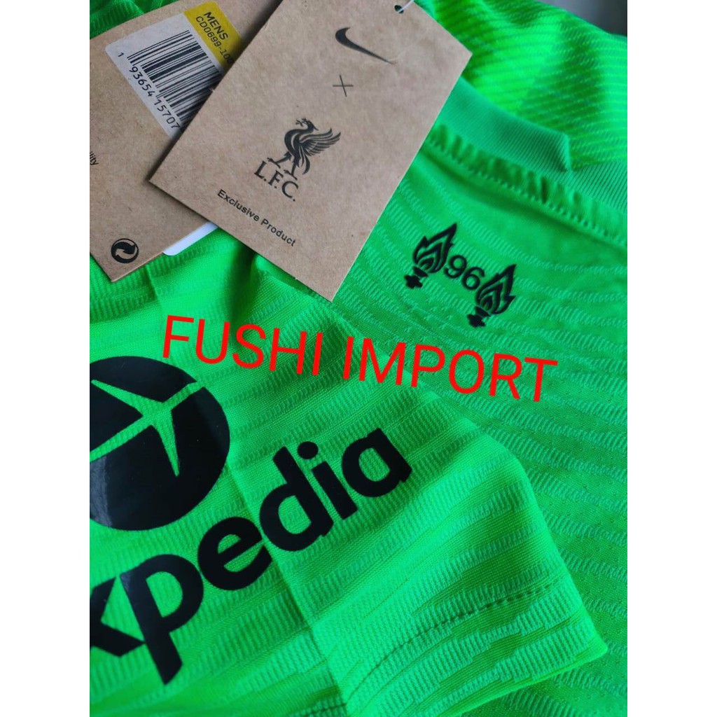 PLAYER ISSUE DRIFIT ADV - JERSEY BOLA LVRPLL GOALKEEPER KIPER HIJAU 2022 VAPORKNIT HQ