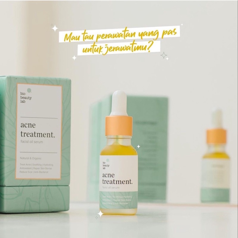 BIO BEAUTY LAB - Acne Treatment Facial Oil Serum 5ml/10ml/20ml Serum Jerawat, Serum Acne