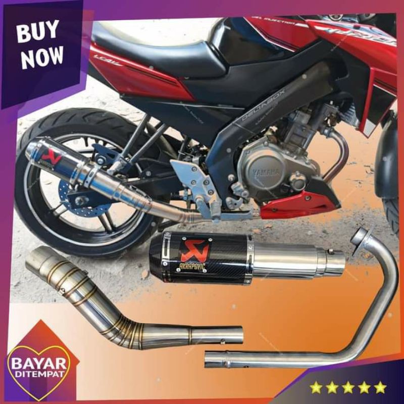 knalpot ekzos FZ150I racing fz150i FZ150i new vixion racing vixion silincer slincer akrapovic