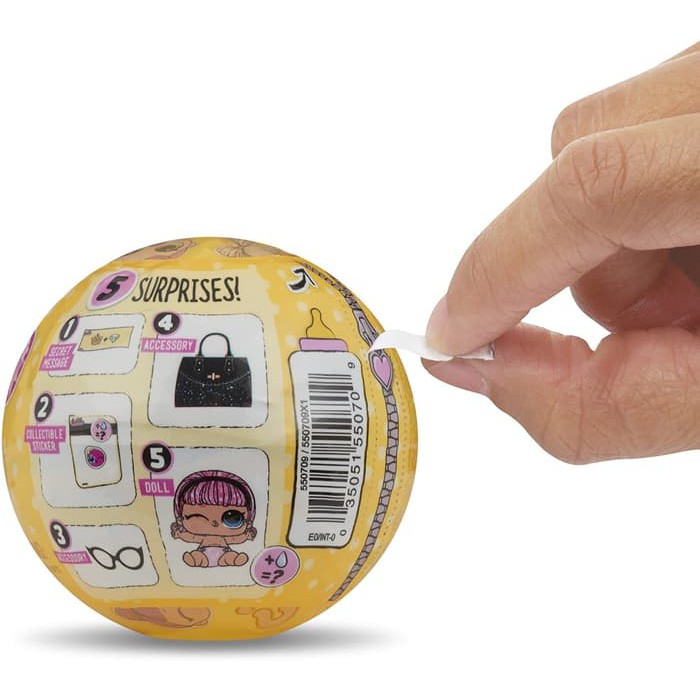 Ori Lol Surprise Lil Sisters Ball Series 3 Wave 2 Boneka Barbie Sister