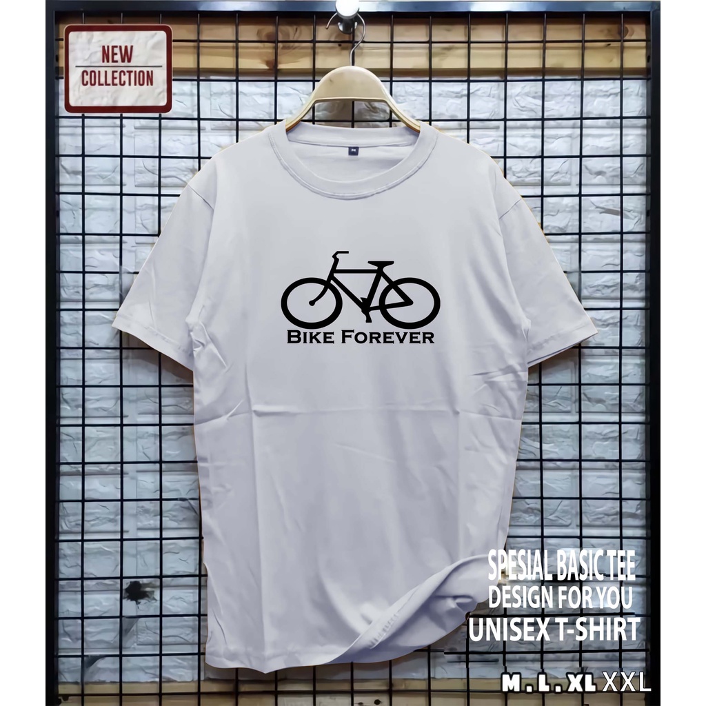 AS / kaos distro motif bike forever / baju pria / kaos pria / baju wanita / kaos wanita / pakaian murah / pakaian pria / atasan