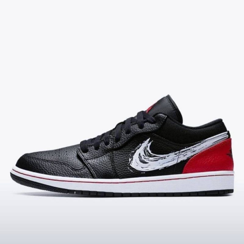 jordan 1 black with red swoosh