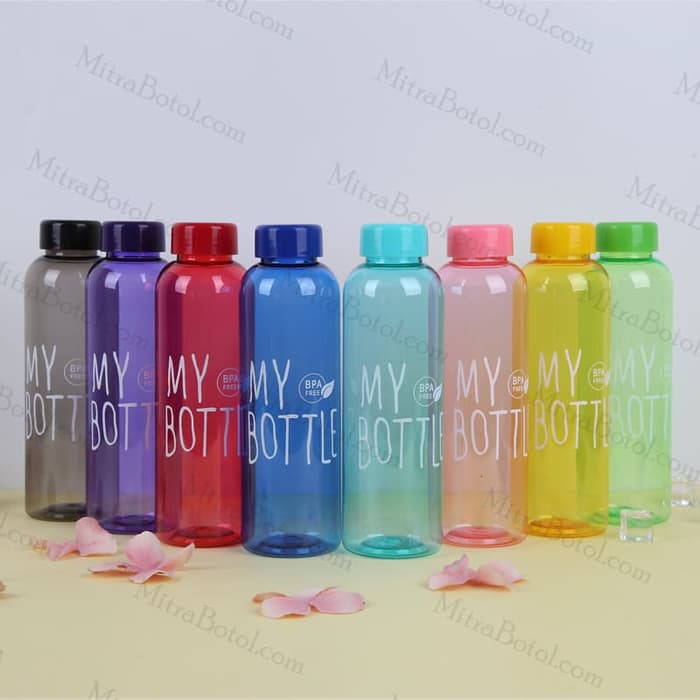 Botol Minum My Bottle Aqua 1 Liter - My Bottle Plus Pouch