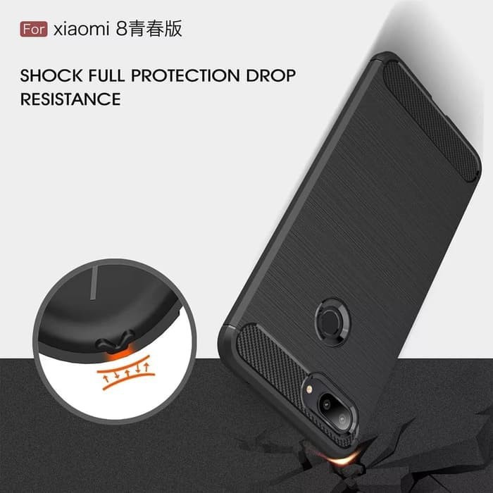 XIAOMI REDMI 6 6 PRO MI 8 LITE Silicon Carbon Slim Fit Soft Case Premium