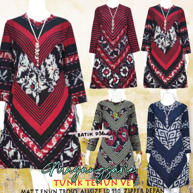 Tunik Tenun Troso asli Mayangsari atasan baju wanita tenun ori  remaja ibu cewek seragam seragaman k