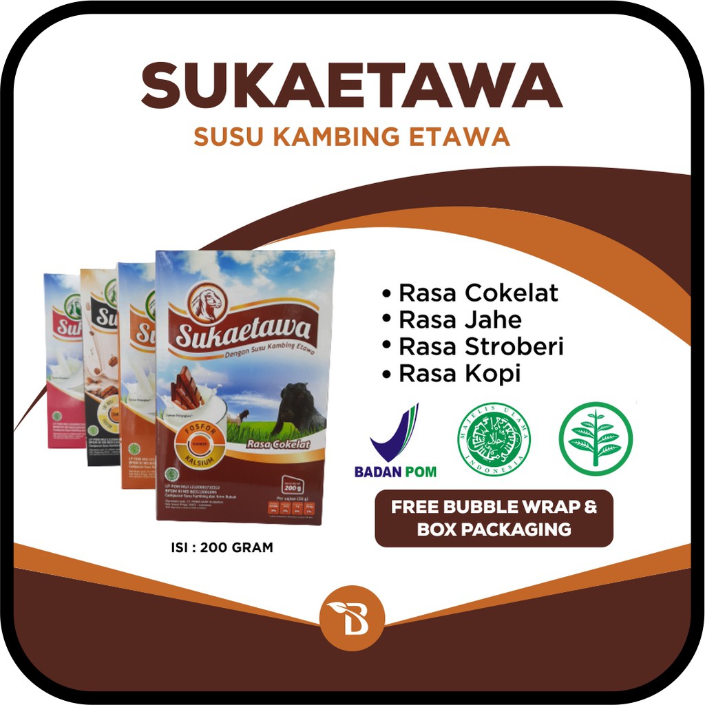 

Susu Kambing Etawa Bubuk Sukaetawa 200 Gram