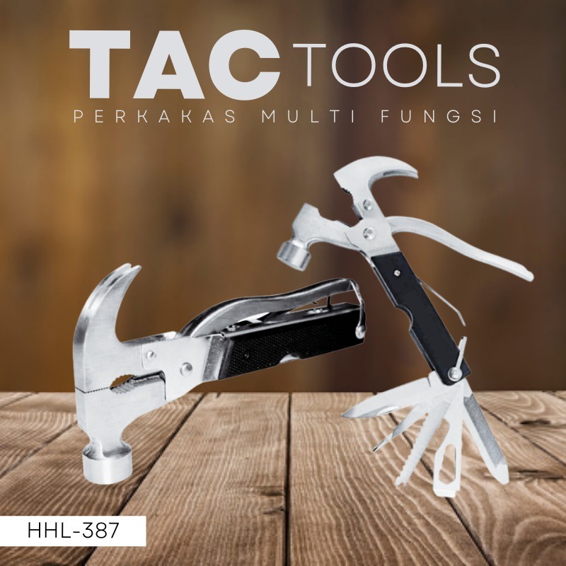 TANG SERBAGUNA TACTOOL All in one Palu serbaguna palu multifungsi tac tool set alat pertukangan alat