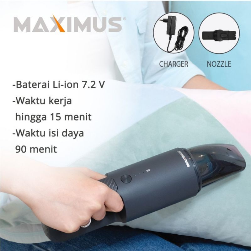 maximus vacum cleaner cordless recharge penghisap debu