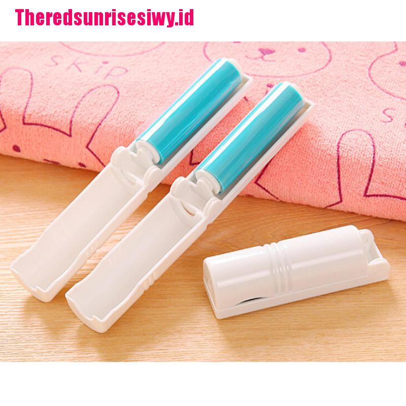 【Theredsunrisesiwy.id】New Reuseable Sticky Picker Upper Cleaner Lint Roller Dust Hair Remover Brush