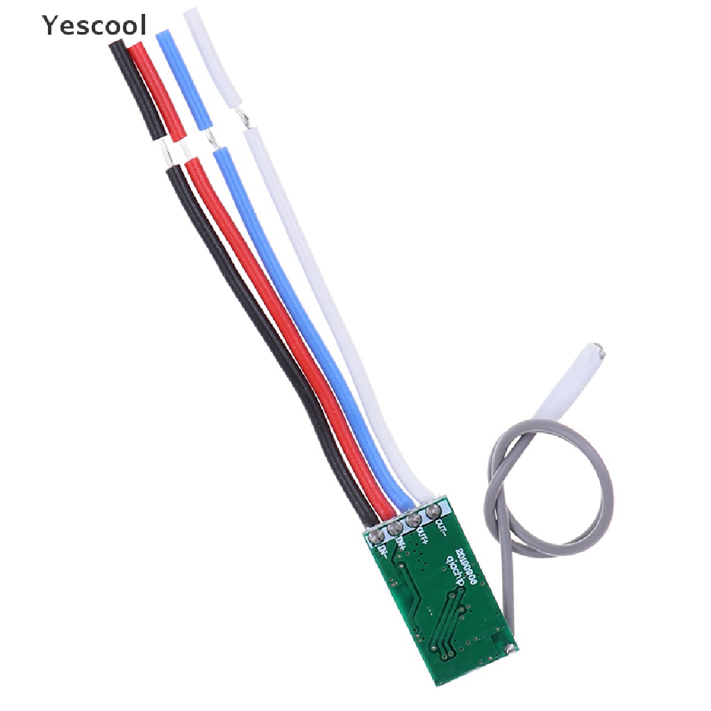 Yescool Modul relay receiver RF wireless 433Mhz 1CH Untuk remote control