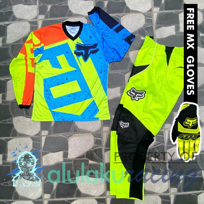 Jersey &amp; Celana MX Trail Motocross - Paket Bundling FOCT0804-F44