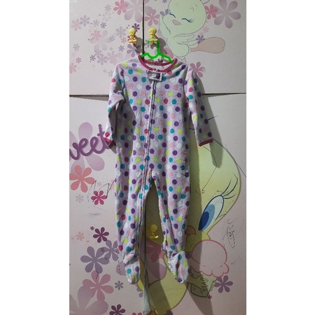 SLEEPSUIT BODYSUIT JP KARAKTER BABY JUMPER MOTIF POLKADOT  ANAK PRELOVED