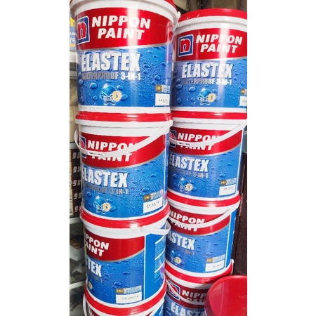 ELASTEX 4 KG WATERPROOFING 3 IN 1 NIPPON PAINT | BISA TINTING / OPLOS | ELASTEX 5 KG CAT ANTI BOCOR