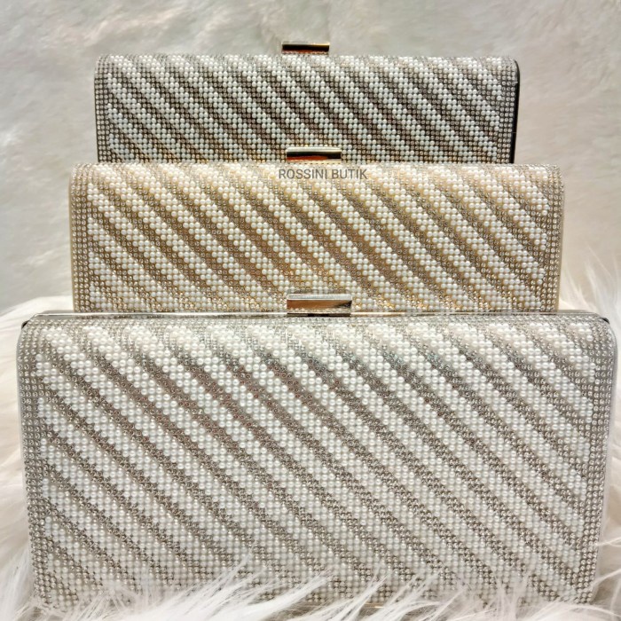 Tas Pesta Import / Clutch Pesta Import/ Tas Fashion Wanita DAIMOND - SILVER