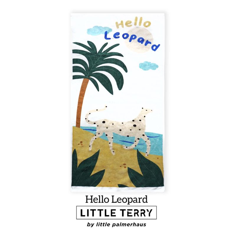 Little Palmerhaus LITTLE TERRY Baby TOWEL / Handuk Anak / Handuk Gambar Bayi-Hello Leopard