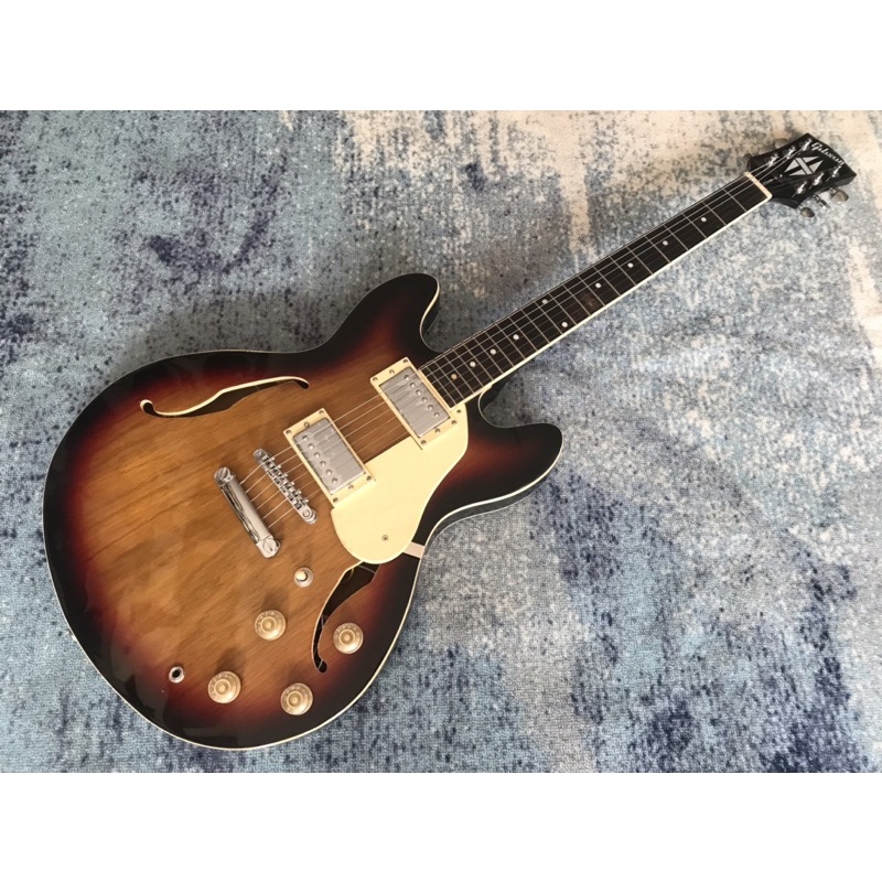 Gitar Gibson Semi Hollow Warna Sunbrus