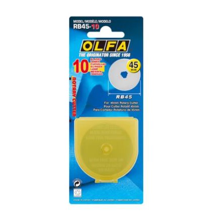 

Olfa-Rotery cutter Spare Blade dia 45mm RB-45-10 (10pcs pack)