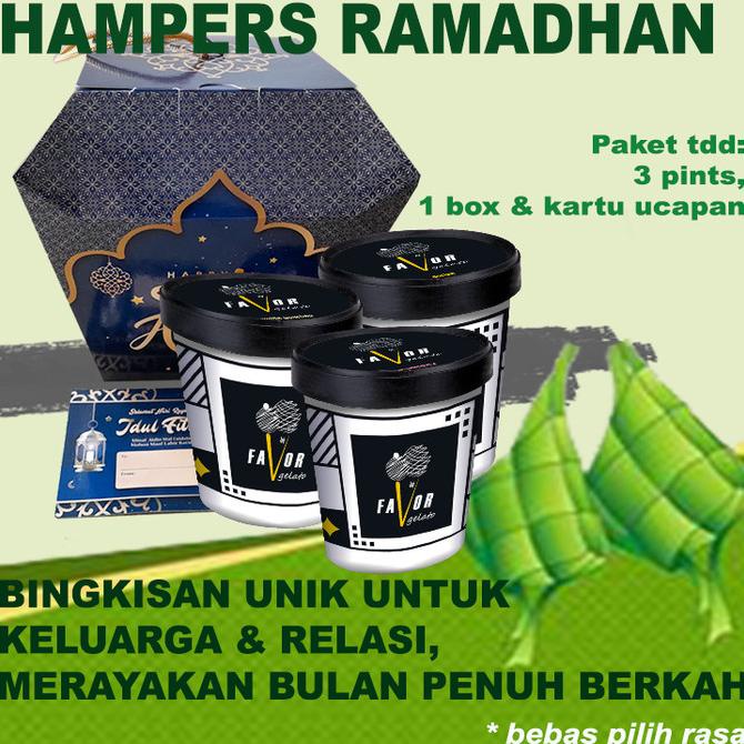 

Parsel Ramadan - 3 Pint Gelato - Favor - Hampers Spesial Bebas Pilih Midlethreemald