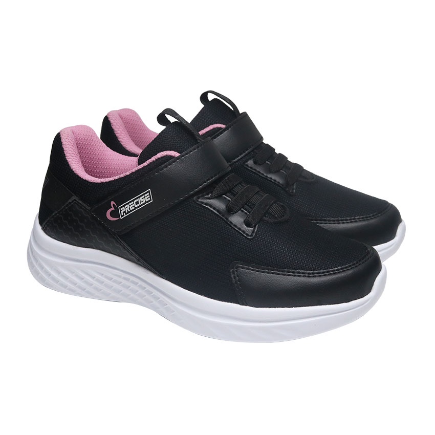 Precise Haruka JT Sepatu Sneakers Sekolah Anak - Black/White