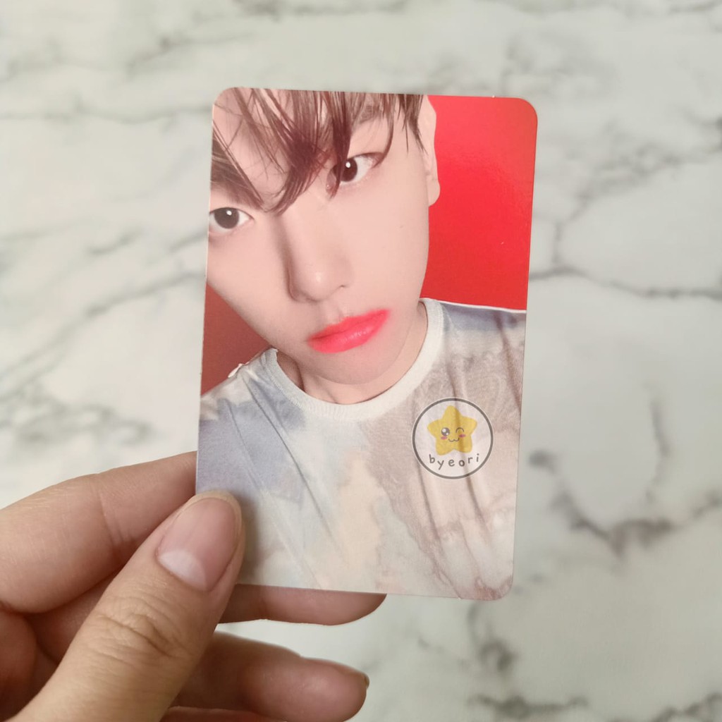 READY STOCK SHARING GOODS BAEKHYUN DELIGHT CINNAMON ver. PHOTO CARD POSTER STICKER POSTCARD HOLOGRAM