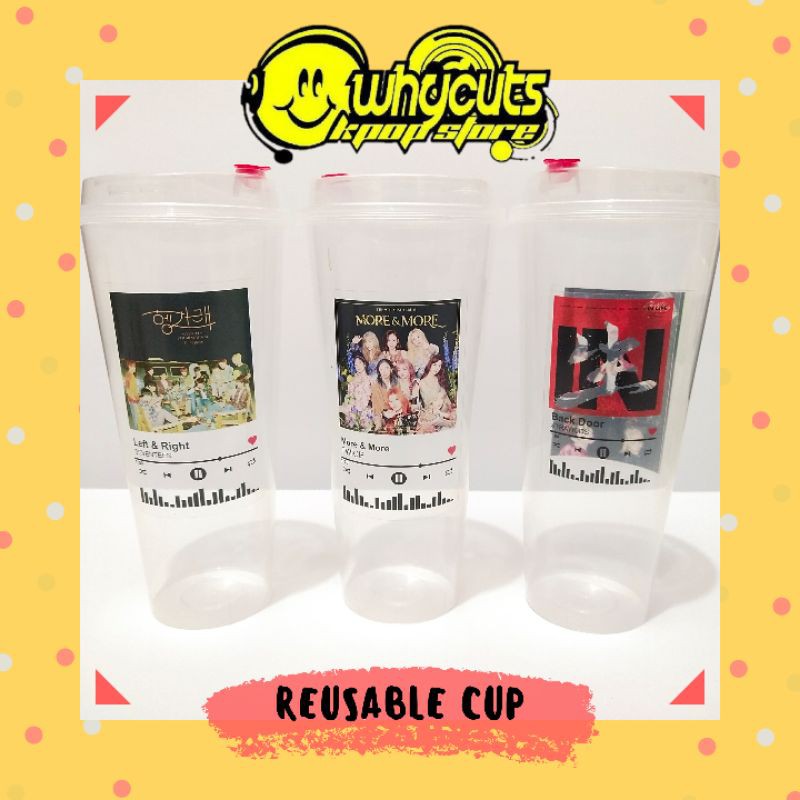 [ MHN BACA DESKRIPSI PRODUK ]Reusable Cup KPop Bts Exo Nct dream 127 U Seventeen Twice Blackpink Txt