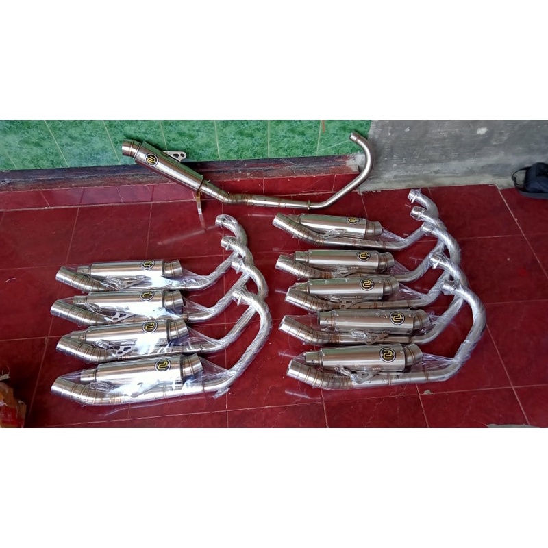 Knalpot Pekajaman original kompetisi Herex cc 200-250 leher non sambung