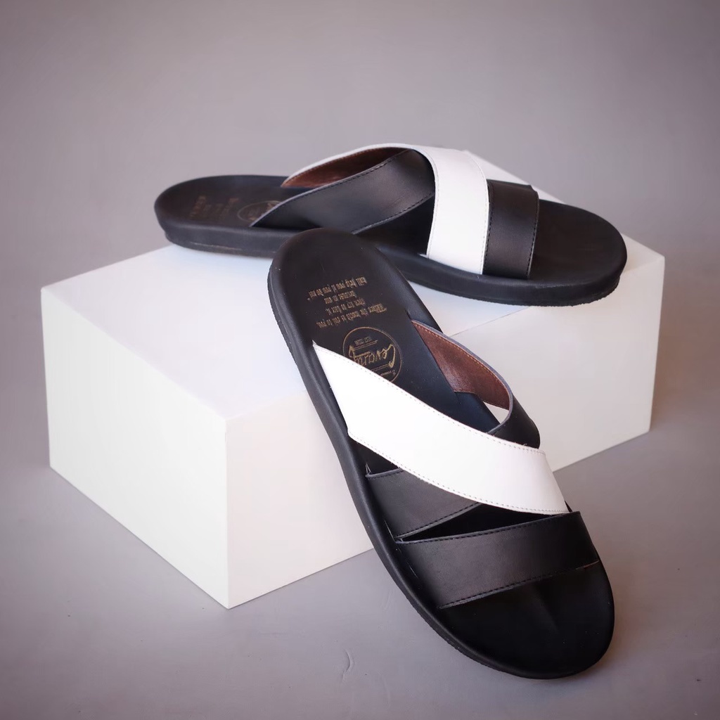 SANDAL PREMIUM CEVANY EXO KULIT PRIA ASLI || SANDAL SLIDE PRIA CASUAL SANTAI BRAND ORIGINAL TERBARU || SANDAL SLOP INDIAN KULIT PRIA