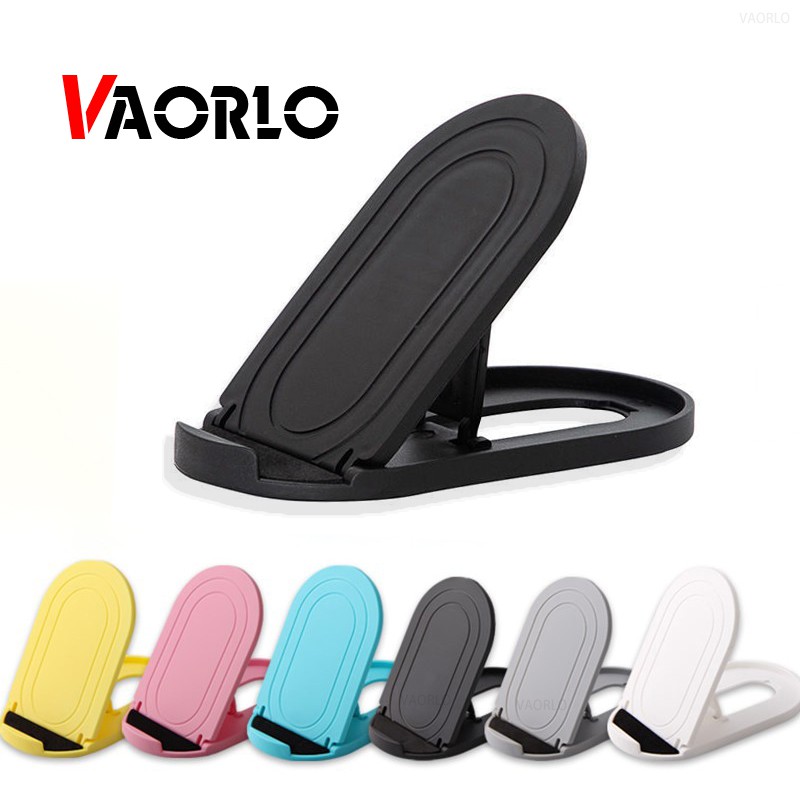 Vaorlo Stand Holder / Dudukan Ponsel Bentuk Oval Ukuran Mini Adjustable Untuk Meja