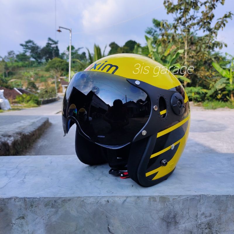 HELM MAXIM BOGO OJOL TERBARU KACA PILOT