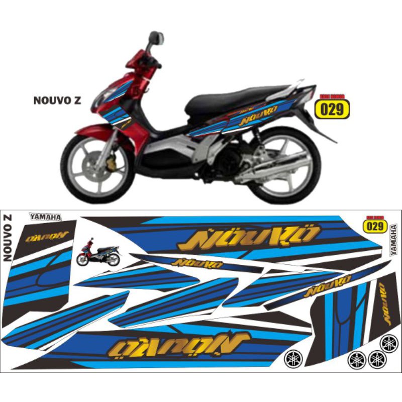 striping nouvo z / decal nouvo z / sticker nouvo / stiker nouvo