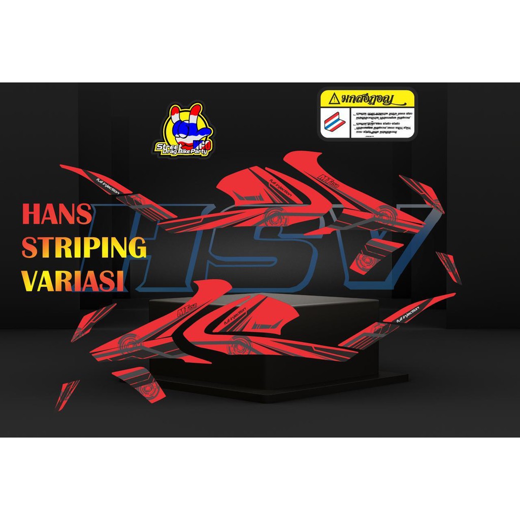striping stiker decal vixion R mt 150