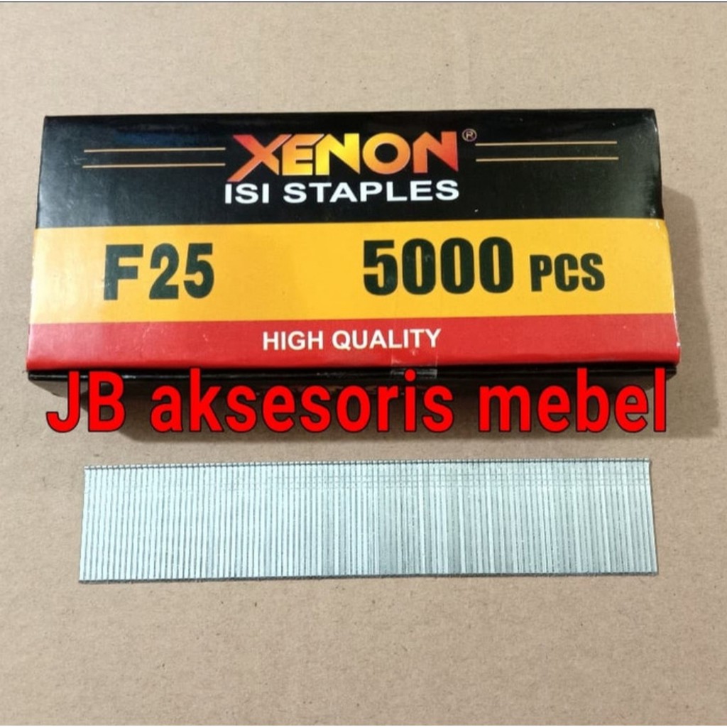 

ISI PAKU TEMBAK NAILS F25 XENON | Refill Staples Tembak 25 Mm Xenon