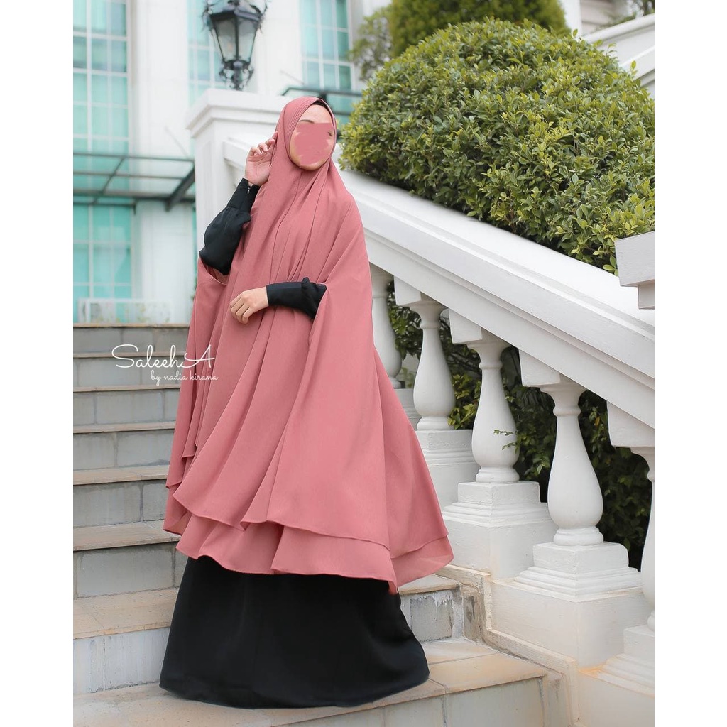 KHIMAR LALUNA by SALEEHA warna Roseberry