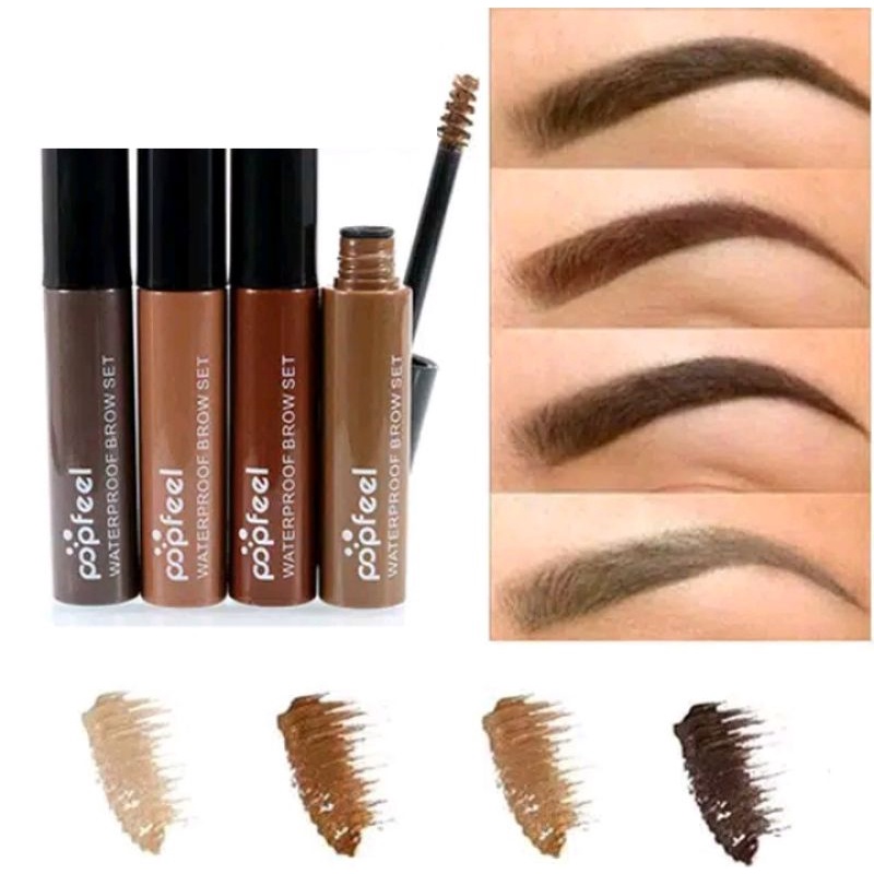 ☀️ YAMSHOP88 ☀️ New Import Korea Popfeel Eyebrow Gel Maskara Pensil Alis Eyebrow Tahan Lama Anti Air