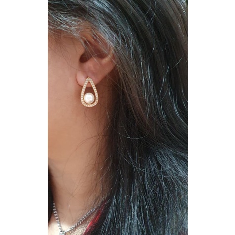 Anting Titanium asli Anti karat anti alergi Earring Stainless steel Premium Quality T293