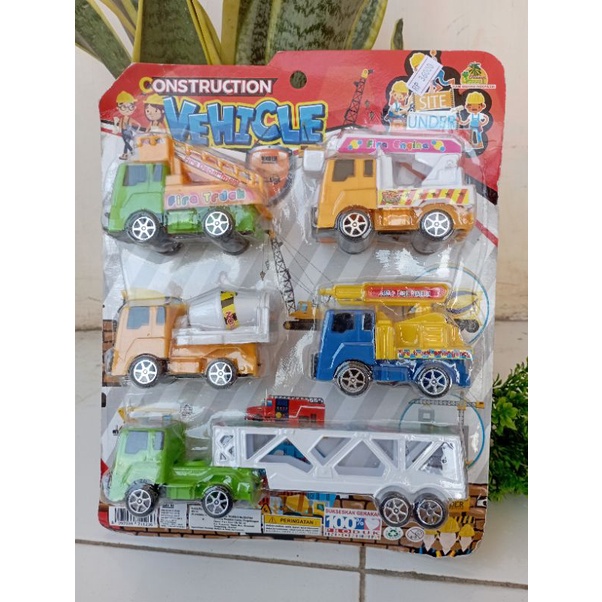 mainan mobil konstruksi set