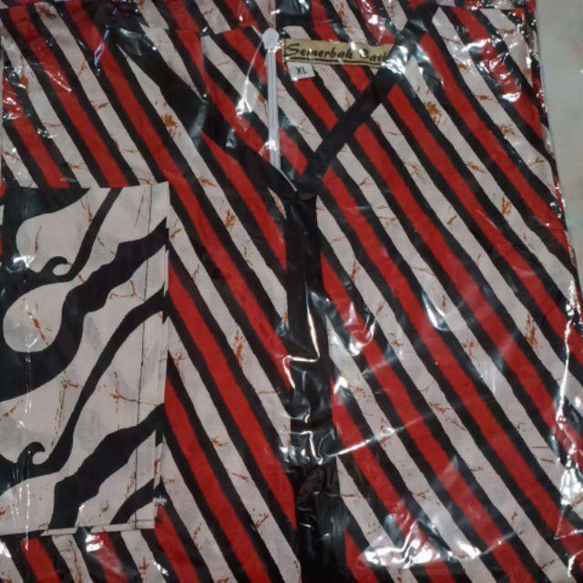 Tunik Rit Xeon Batik Modern Muslimah Kasual Kerja Cantik