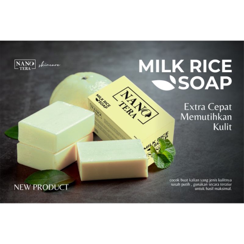 milk rice soap nanotera/ sabun nanotera /body soap nanotera