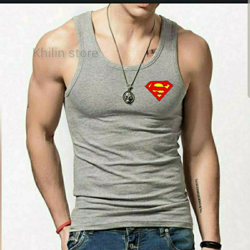 Singlet Pria Superman Kaos singlet pria dewasa Tanktop Pria kaos dalam pria singlet distro pria baju singlet pria dewasa