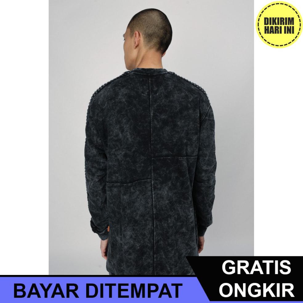 (BAYAR DITEMPAT) JD2555 SWEATER PRIA MUZCA - THE DISTRICT 00 WASHED (BAYAR DITEMPAT)