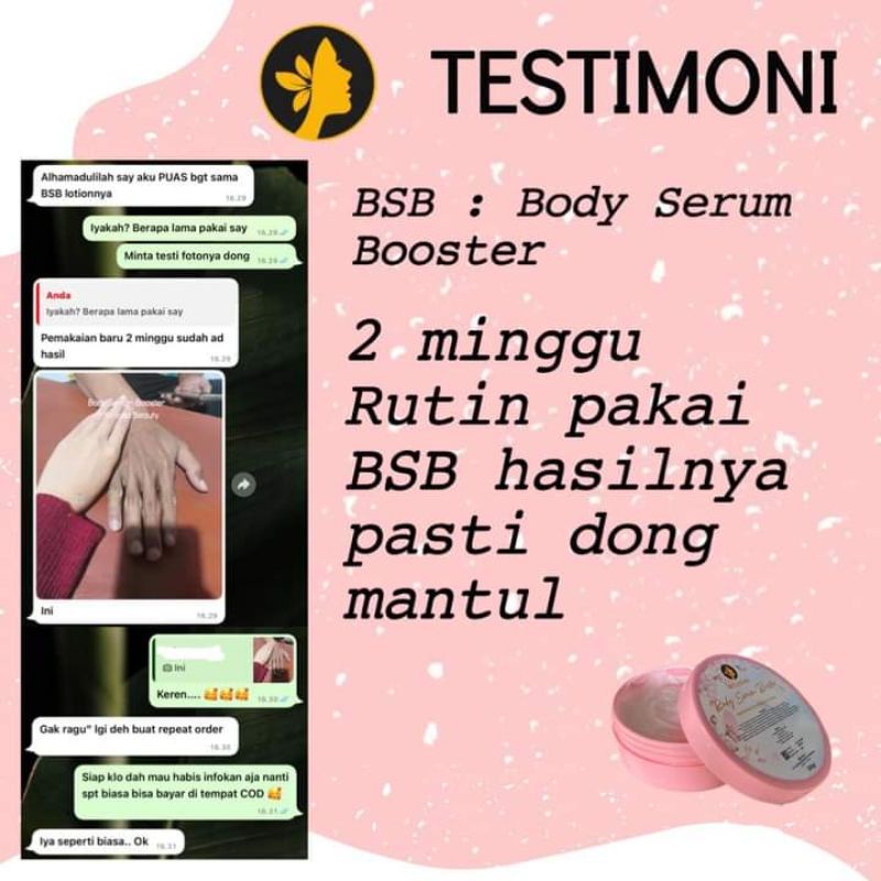 BSB BOOSTER WHITENING STRONG CEPAT PUTIH TANPA SUNTIK PUTIH