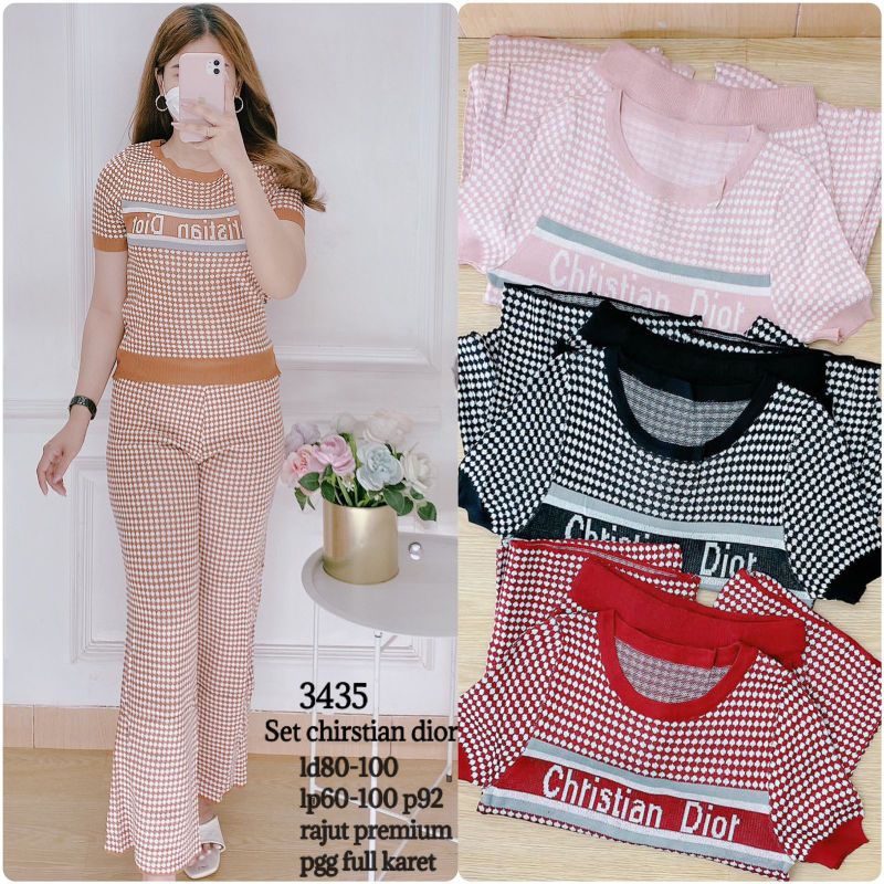 3435# SETELAN KULOT RAJUT CD PREMIUM IMPORT