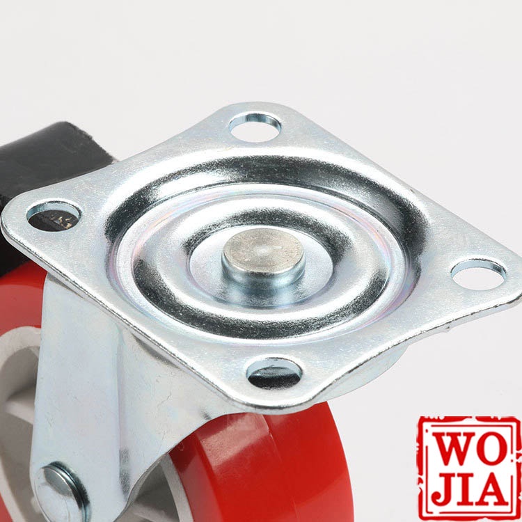 Roda Kastor Nylon 2 Inch Merah Troly Etalase