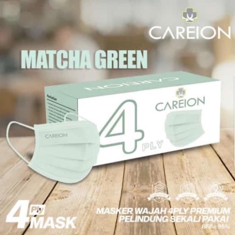 Masker Careion 4ply premium  earloop isi 50pcs