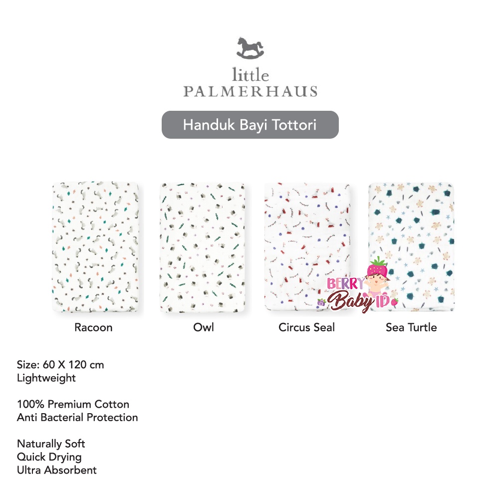 Harga Little Palmerhaus Tottori Premium Baby Towel Handuk Bayi Anak
100% Katun