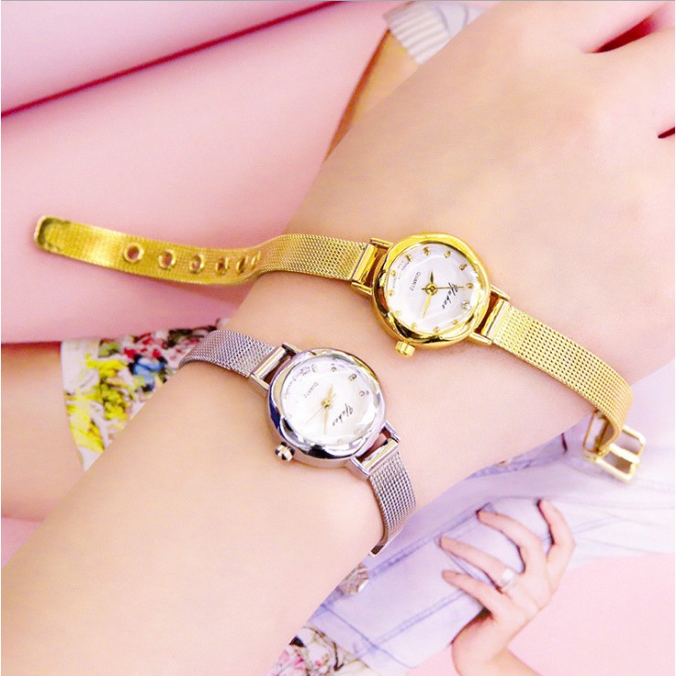 Watchyou Jam Tangan Wanita A0086 Small Quartz Small Disc Ladies Slim Band Fashion Watch