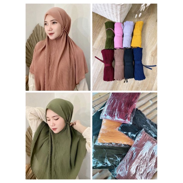 hijab instan plisket terkini model terbaru Jorda bergo
