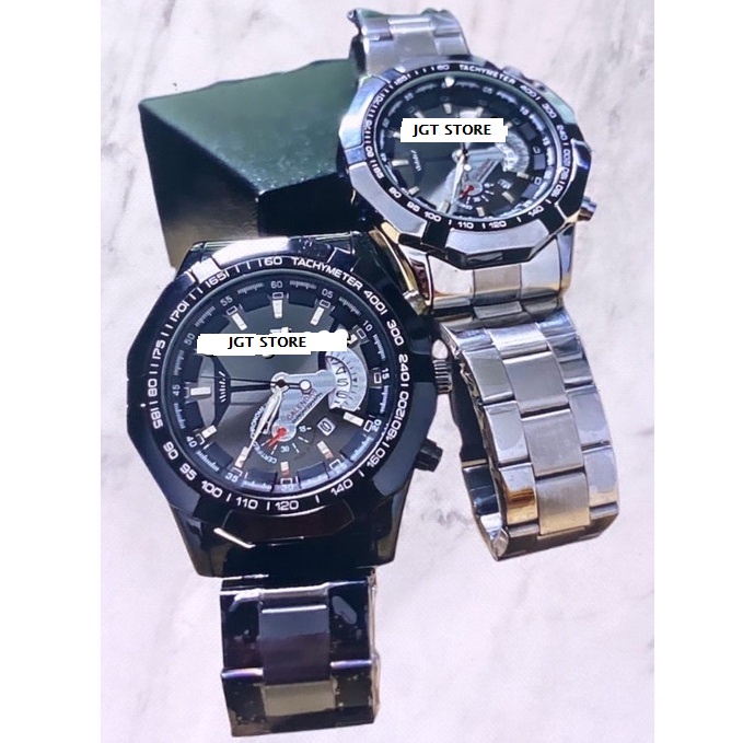 Jam Tangan Pria S001 P3 Tahan Air Kotak gratis 100% Original Casual Watch JAM TANGAN MODERN Tanggal Aktif Minim Noise