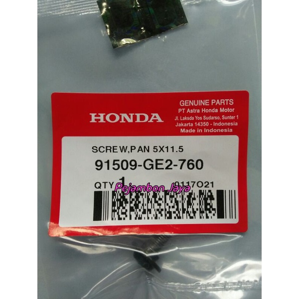 91509GE2760 SCREW PAN 5X11.5