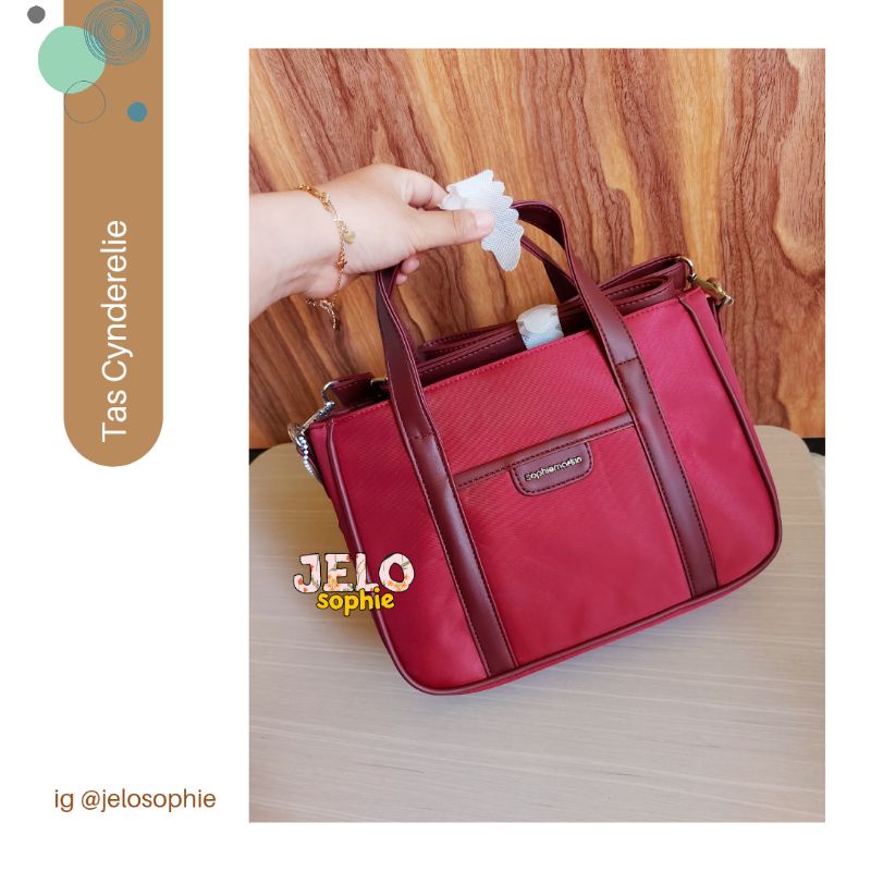 K03 - TAS CYNDERELIE RED SOPHIE MARTIN PARIS BOWLER